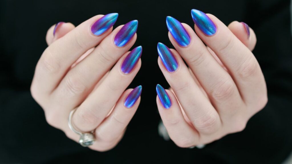 metallic nail polish