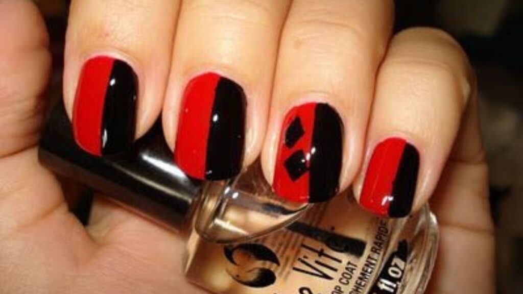 Harley Quinn Nails