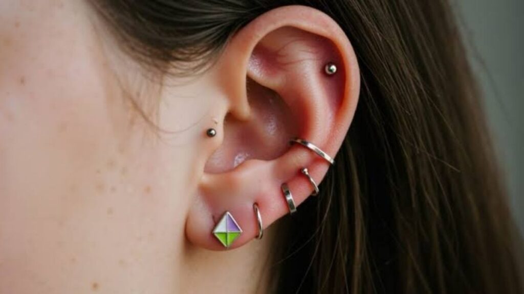 ear piercing chart